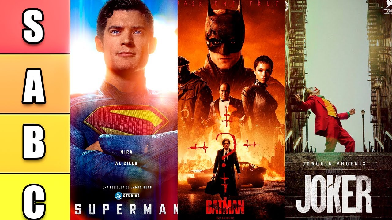 RANKING DE PELÍCULAS DE DC COMICS