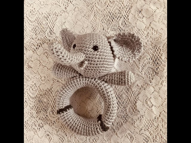 Jouet bébé éléphant: tutoriel amigurumi crochet Lidia Crochet Tricot