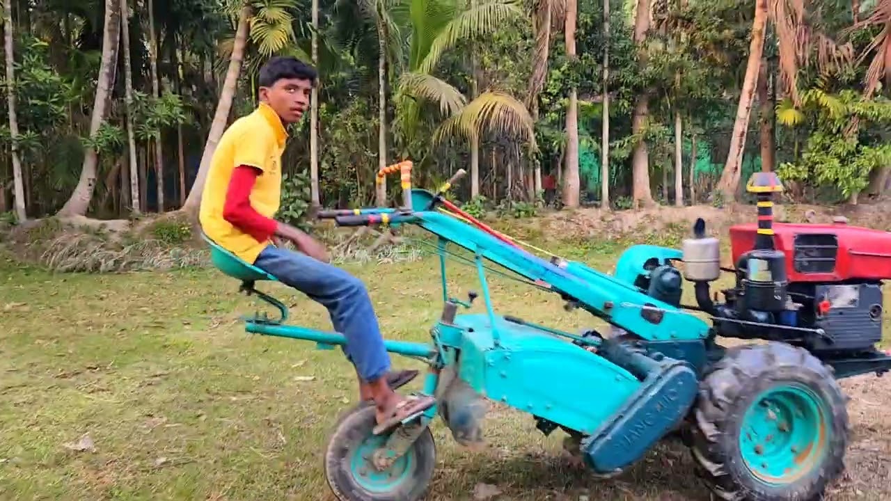 Village boy Amazing Diesel machine start | excellent idea diesel machine start video /