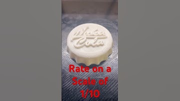Nuka cola cap#3dprinting #3d #3dprinted #3dprint #shorts #short #shortvideo #fallout #nukacola#like
