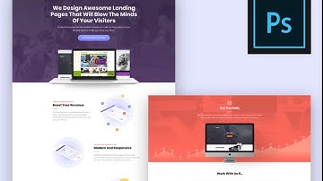 Landing Page Concept Experiment Photoshop Free Download