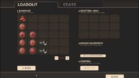 TF2 - Crafting a random hat with 3 refined