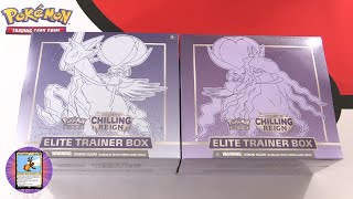 2X Pokémon Chilling Reign Elite Trainer Box Opening - ULTRA RARES!