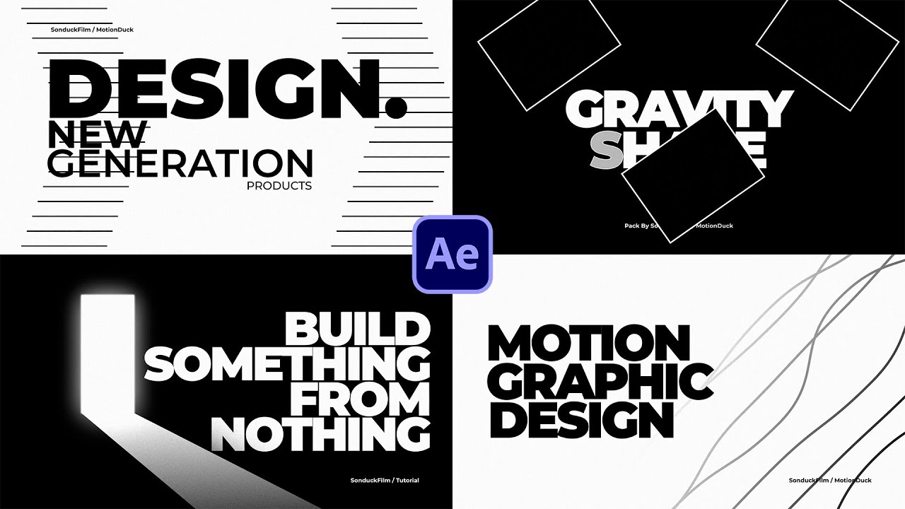 4 Motion Design Background Animations in After Effects - YouTube