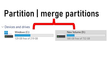 How to partition or merge C and D Drives without loosing data