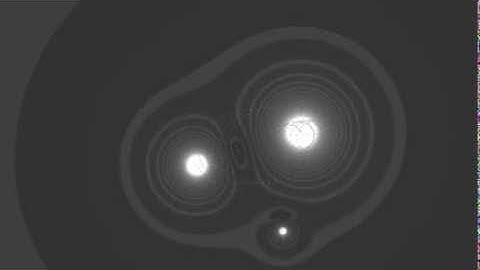 Gravity visualisation with Processing