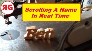 Scrolling a name