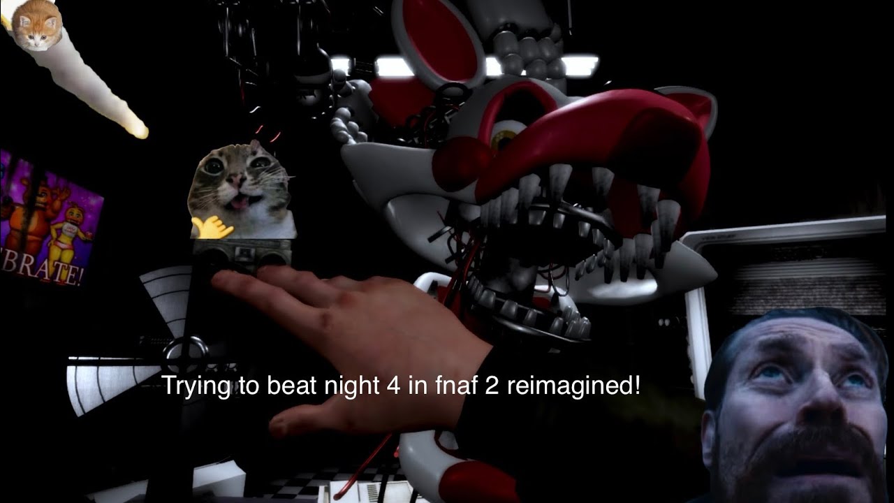 Trying to beat night 4 in fnaf 2 reimagined! - YouTube
