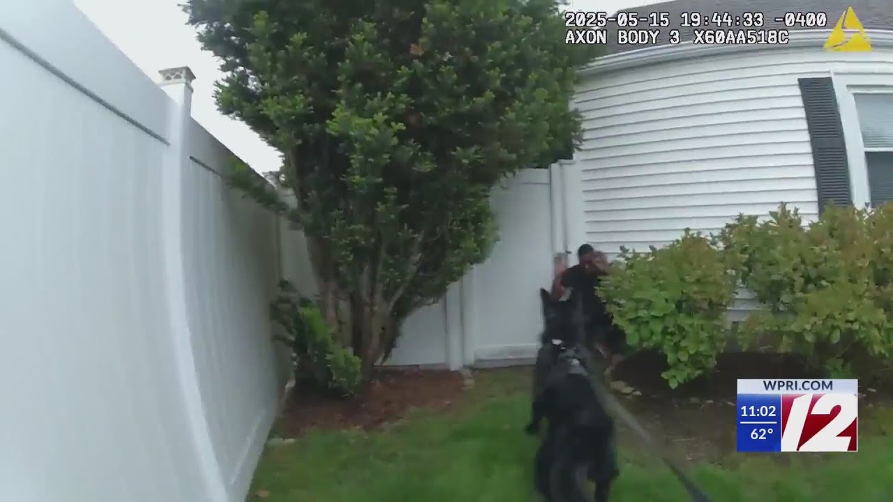 Bodycam video shows arrest of Cranston organized theft suspect