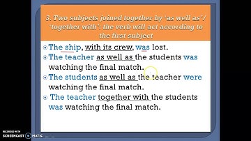 Subject-Verb Agreement (Part-1): rules with examples by Prof. (Dr.) Gunjan Agarwal