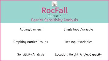 Rocfall Tutorial 7 - Barrier Sensitivity Analysis
