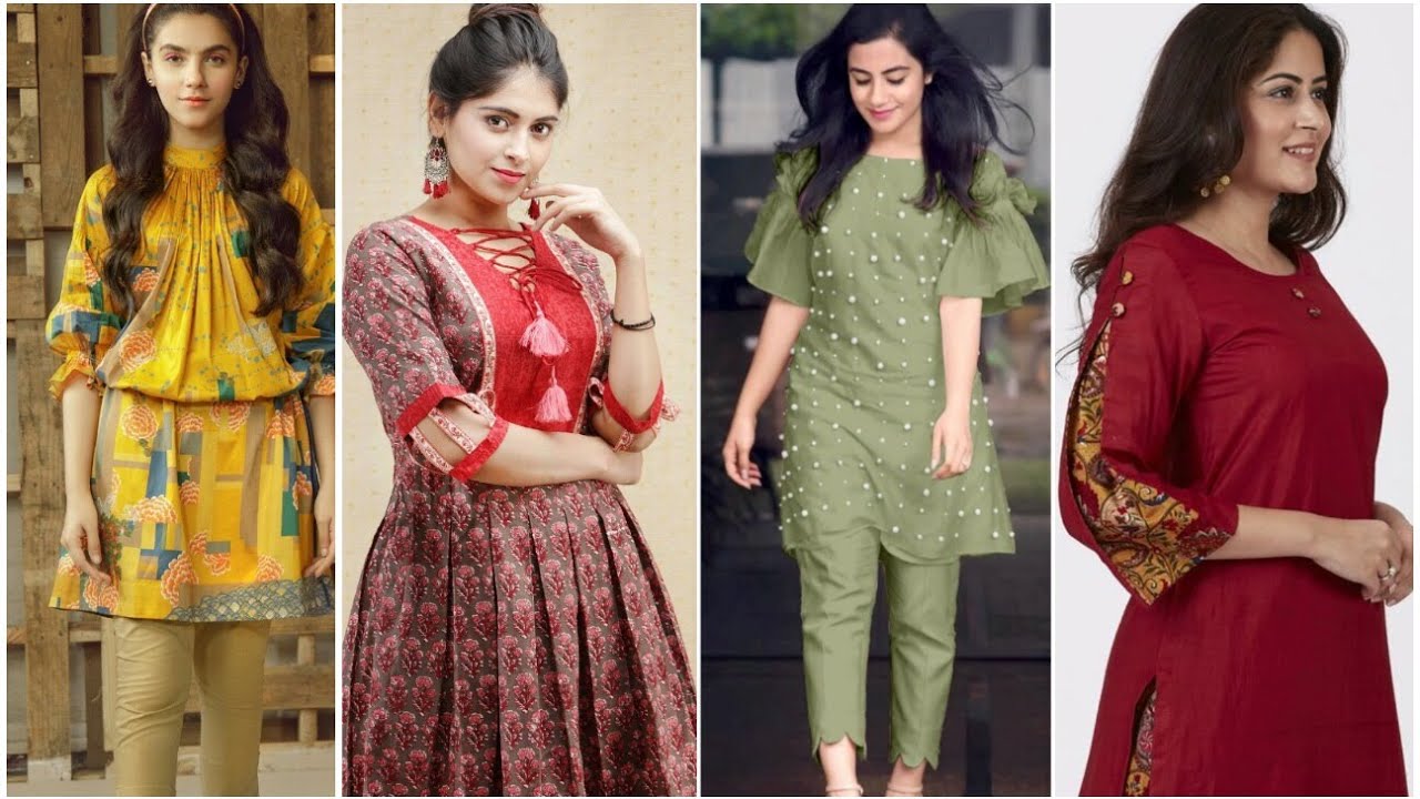 New fashion dress for girls 2020 / neck design / new kurti design ...