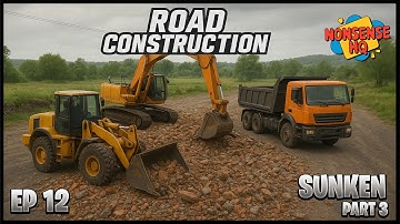 Heavy Machinery in Action – Clearing Rocks & Debris | RoadCraft Episode 12 | NonsenseHQ