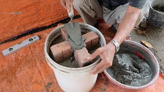 Ideas Cement At Home - Tips Creative a Beautiful Pot From Unique Mold And Bricks by Mixers Construction 5,711,995 views 4 years ago 10 minutes, 14 seconds