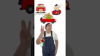 Ginti 1-5 Vehicle Sounds Song | Scooty Bus Car Plane Tractor | Kids Rhyme