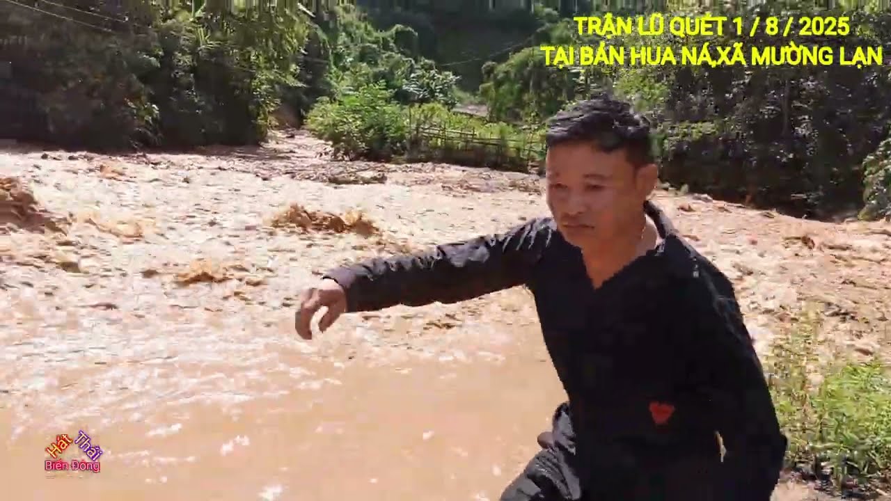 LŨ QUÉT NGẬP TRÀN VÀO AO, RUỘNG 1/8/2025 TẠI ĐỊA ĐIỂM BẢN HUA NÁ,MƯỜNG LẠN.