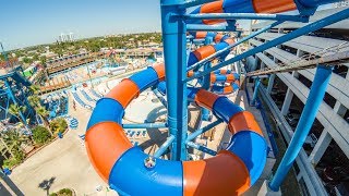 Daytona Lagoon - Blackbeards Revenge Funny Black Hole Waterslide Onride Pov