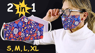 5 minutes! No Fog On Glasses 3d FACE MASK 2 IN 1 - NEW DESIGN 🔥🔥🔥- With Filter