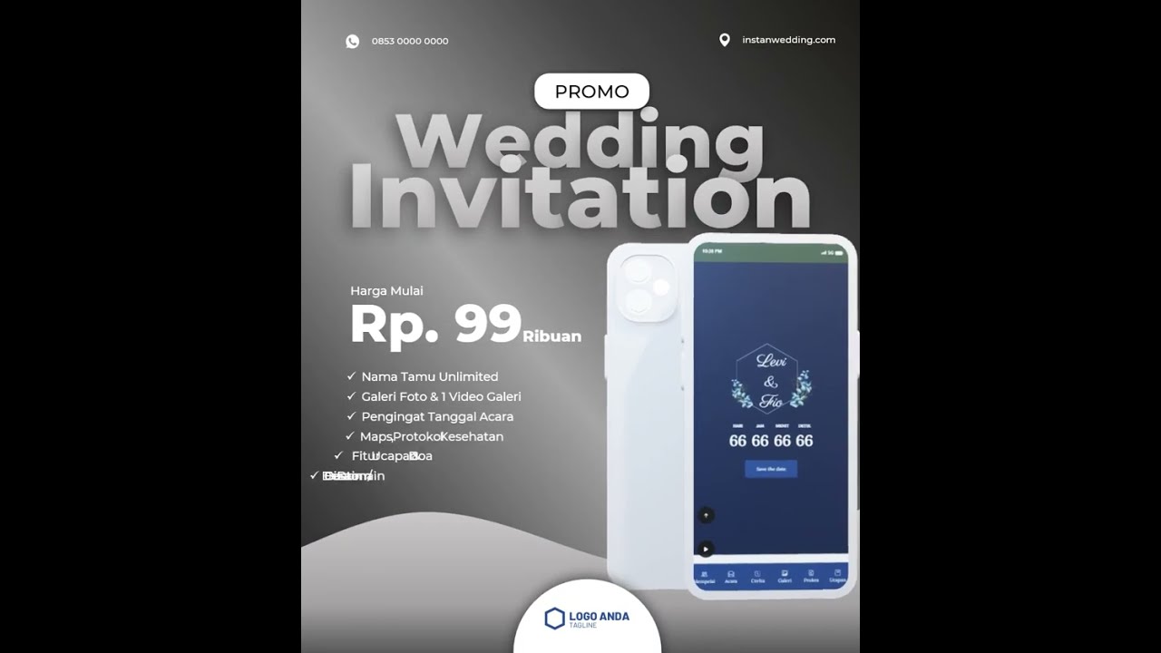 [BONUS] Template Promosi Website Undangan x Levidio Wedding v3 dari KolamDigital - 03