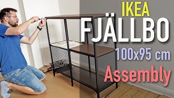 IKEA FJÄLLBO Shelving Unit 100x95 cm – Complete Step-by-Step Assembly Process