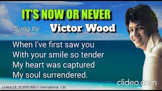 IT'S NOW OR NEVER  -  Victor Wood (with Lyrics)