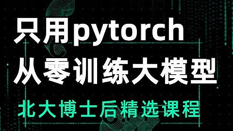 P1只用pytorch，从零训练自己的大模型1 源码解读，大模型核心组伴解读