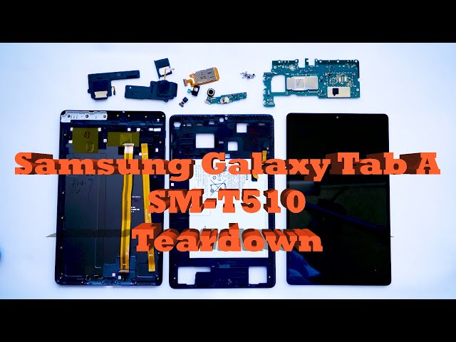 Samsung Galaxy Tab A 10.1 SM-T510 SM-T510NZKAXAR Disassembly Teardown  Guide Screen Replacement 