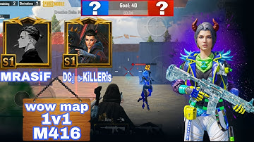 Best Wow Map M416🥰1v1 M416 In Pubg Mobile || Pubg ||Mobile Amazing Wow Map 😎