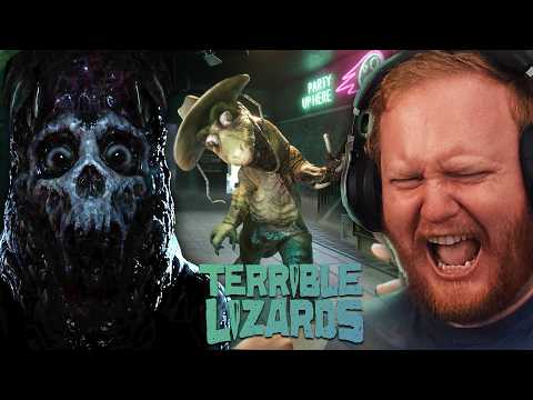 TERRIFYING MONSTERS ARE LIVING INSIDE OF THE MASCOTS | TERRIBLE LIZARDS [DEMO]