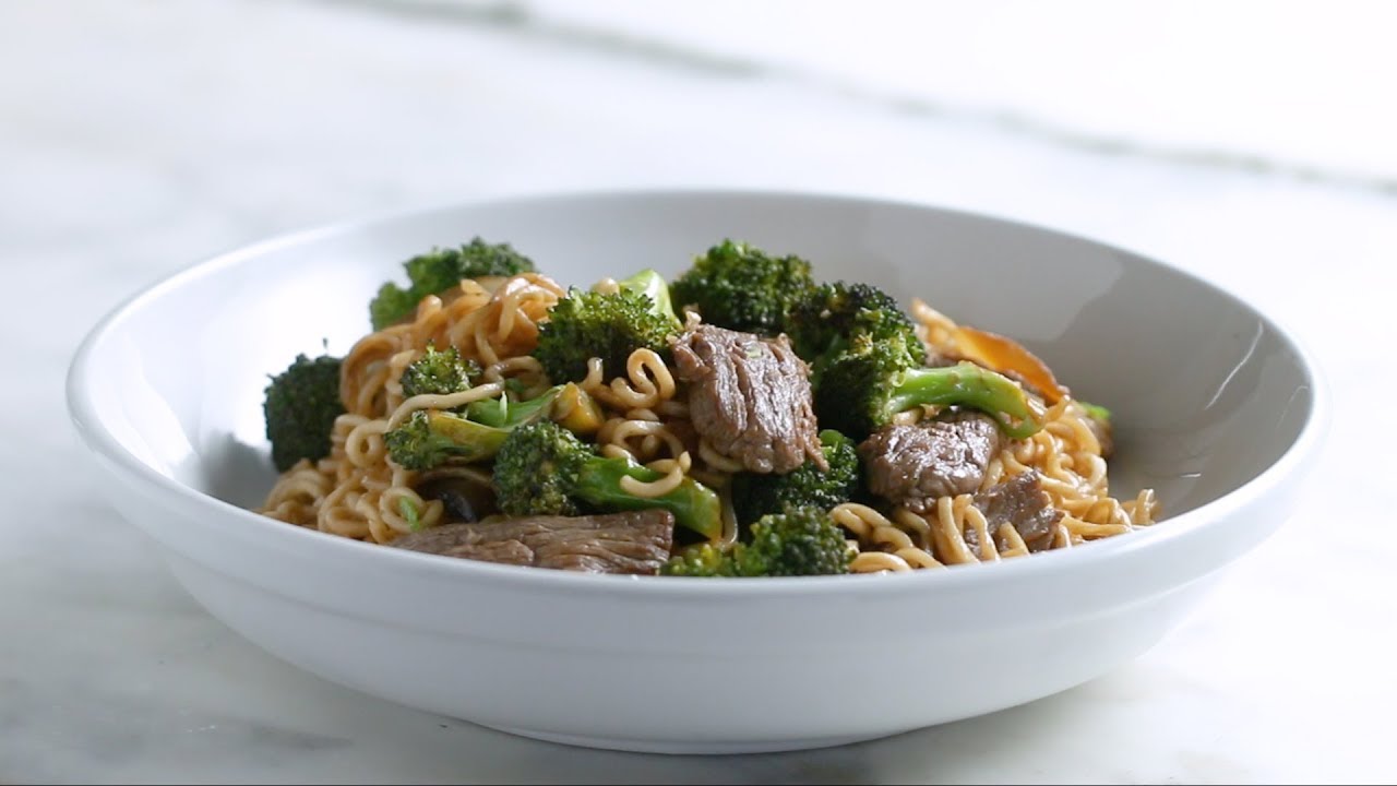 20-Minute Beef & Broccoli Noodle Stir Fry | Tasty