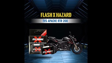 Installing FlashX Hazard Module on TVS Apache RTR 200 4V | Step-by-Step Guide + Demo.