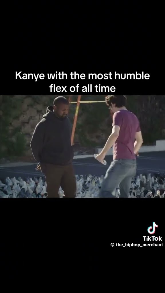 Kanye with the most humble flex of all time #hoodnews #kanyewest #yeezy #shoes #shortvideo #omg #wow