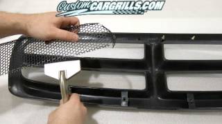 customcargrills.com Custom Dodge Dakota Grill Mesh Installation
