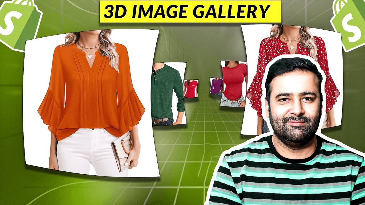 How To Add 3d Image Gallery in Shopify [Free - Without APP] - YouTube