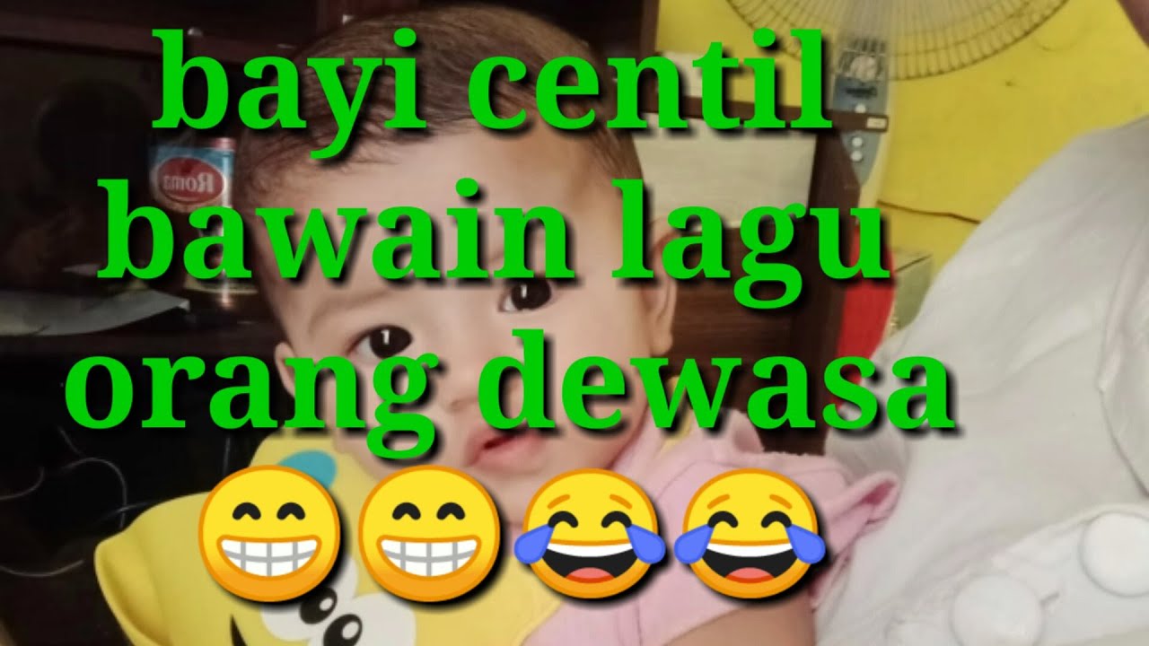 Bayi belajar nyanyi (lipsing) lagu orang dewasa - YouTube