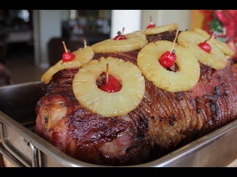 Christmas Honey Baked Ham With Pineapple A Retro Recipe-11-08-2015