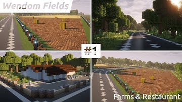 Farms & Restaurant - Minecraft Timelapse | Wendom Fields #1