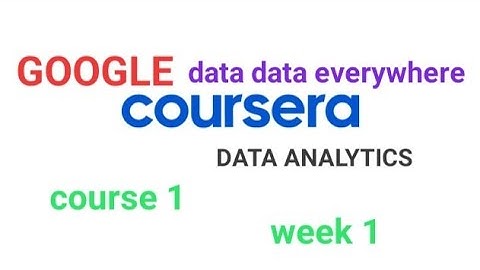 Foundations : Data, Data, Everywhere Week 1 all answers [Coursera] #coursera #dataanalytics #google