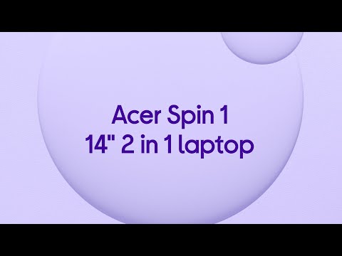Acer Spin 1 14" 2 in 1 Laptop - Intel® Pentium® Silver, 256 GB SSD, Silver - Product Overview