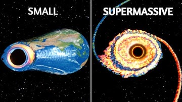 Small vs SUPERMASSIVE Black Hole - SpaceSim