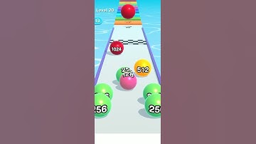 Ball Run 2048-Gameplay Walkthrough part 1 Tutorial Levels 20  (ios,android)