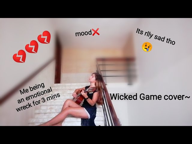 might be the most emotional cover of 'wicked game' you've ever heard class=