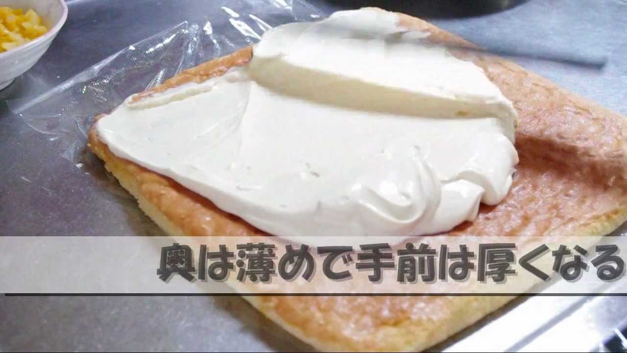 ロールケーキの作り方 ミキサーなし Youtube