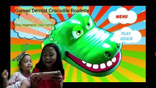 Zaza youtuber game android, Battle game Crocodile Dentist, permainan gigi buaya, seru, fun dan lucu screenshot 1