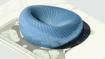 The Phoenix International Media Center modeled using Revit and Dynamo