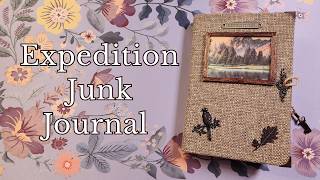 Adventure Expedition Junk Journal Flip Through | Handmade Travel Journal | Nature Explorer Scrapbook
