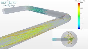 CFD Simulation of Dean Vortices in Pipe