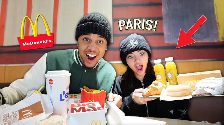 AMERICANS TRY FRENCH MCDONALD'S IN PARIS!  *RARE M...