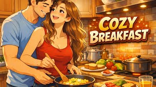"Soft Ghibli Love Story 💛 | Cozy Breakfast Morning with Wife & Husband" screenshot 4