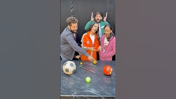 Bounce The Different Size Ball Challenge! Who Gets The Most Money? #funny #games